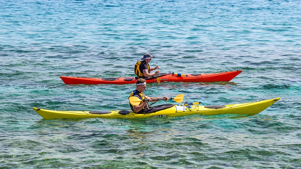 kayak-leech Kayak in Leech Lake